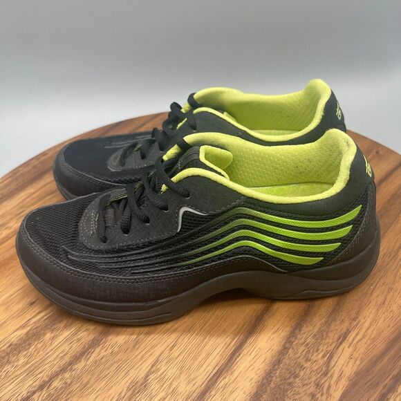 Dansko Comfort Shoes Womens Size 6.5 / 37 Black Green Trainers Comfort Walking - Picture 3 of 8